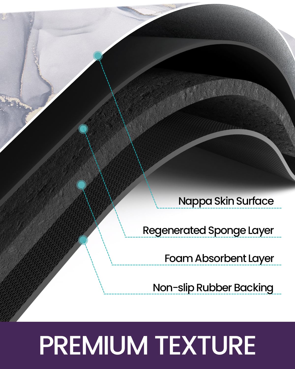 Dexi Bath Mat Rugs Bathroom Floor Mat Super Absorbent Ultra Thin Low Profile Non Slip Quick Dry Washable Carpet For Sink Shower